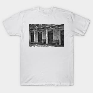 Black And White Alamo Adobe T-Shirt